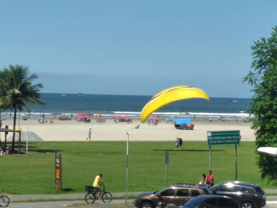 Appartamento Excelente Localizacao O Mar Na Sua Frente Confira São Vicente Esterno foto