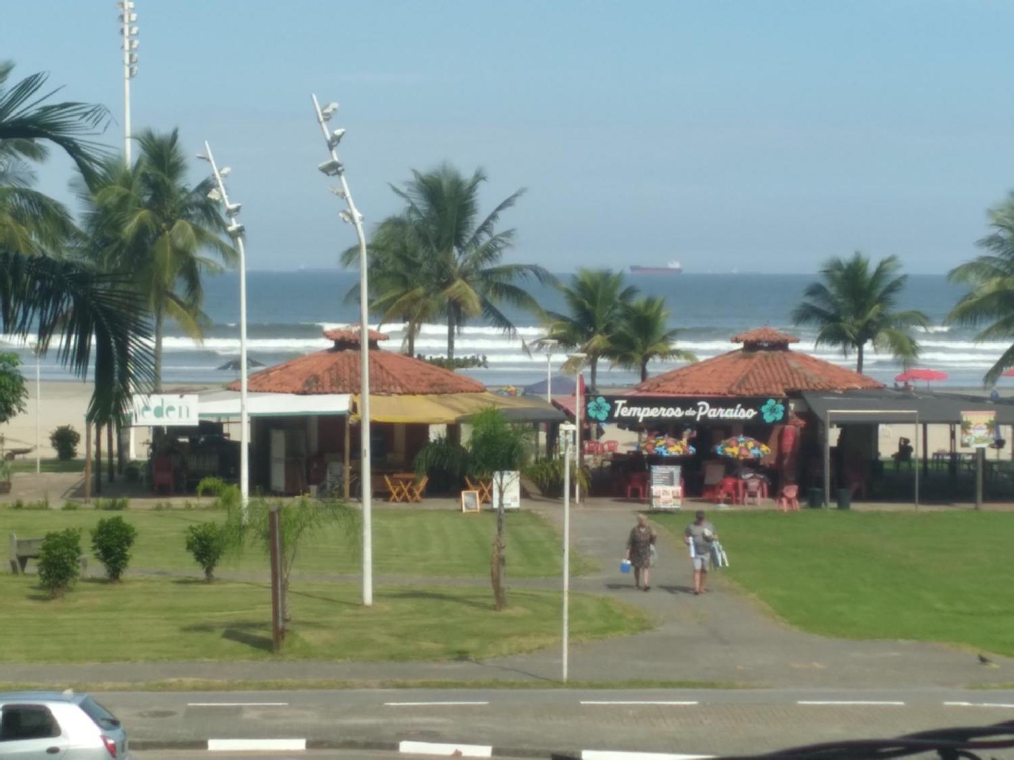 Appartamento Excelente Localizacao O Mar Na Sua Frente Confira São Vicente Esterno foto