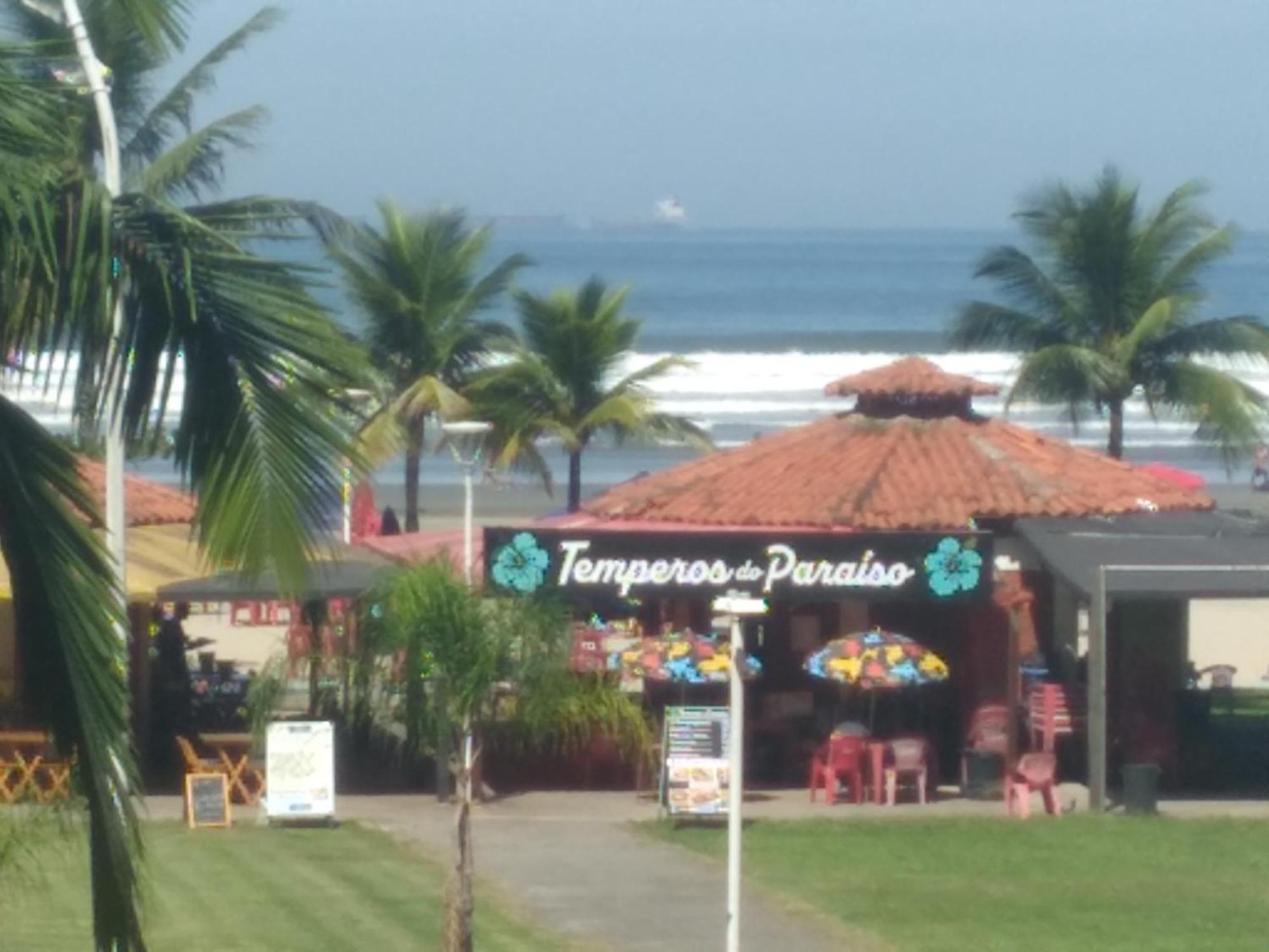 Appartamento Excelente Localizacao O Mar Na Sua Frente Confira São Vicente Esterno foto