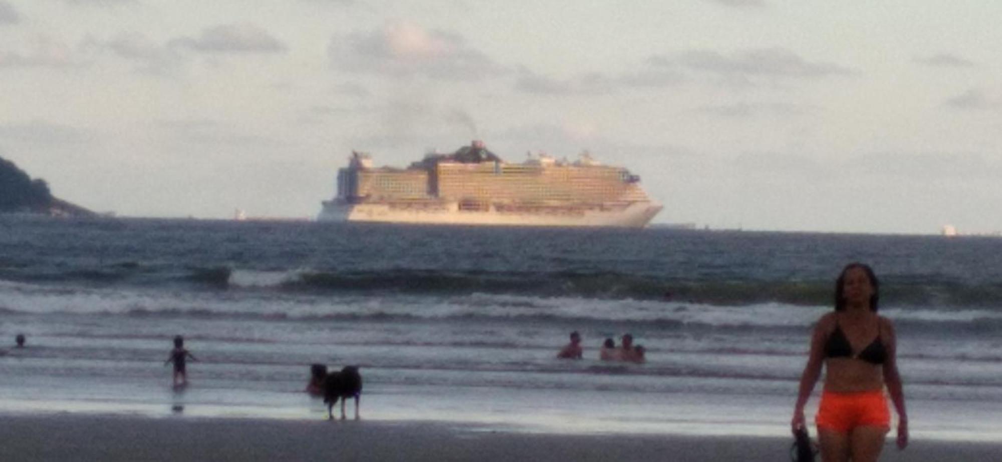 Appartamento Excelente Localizacao O Mar Na Sua Frente Confira São Vicente Esterno foto