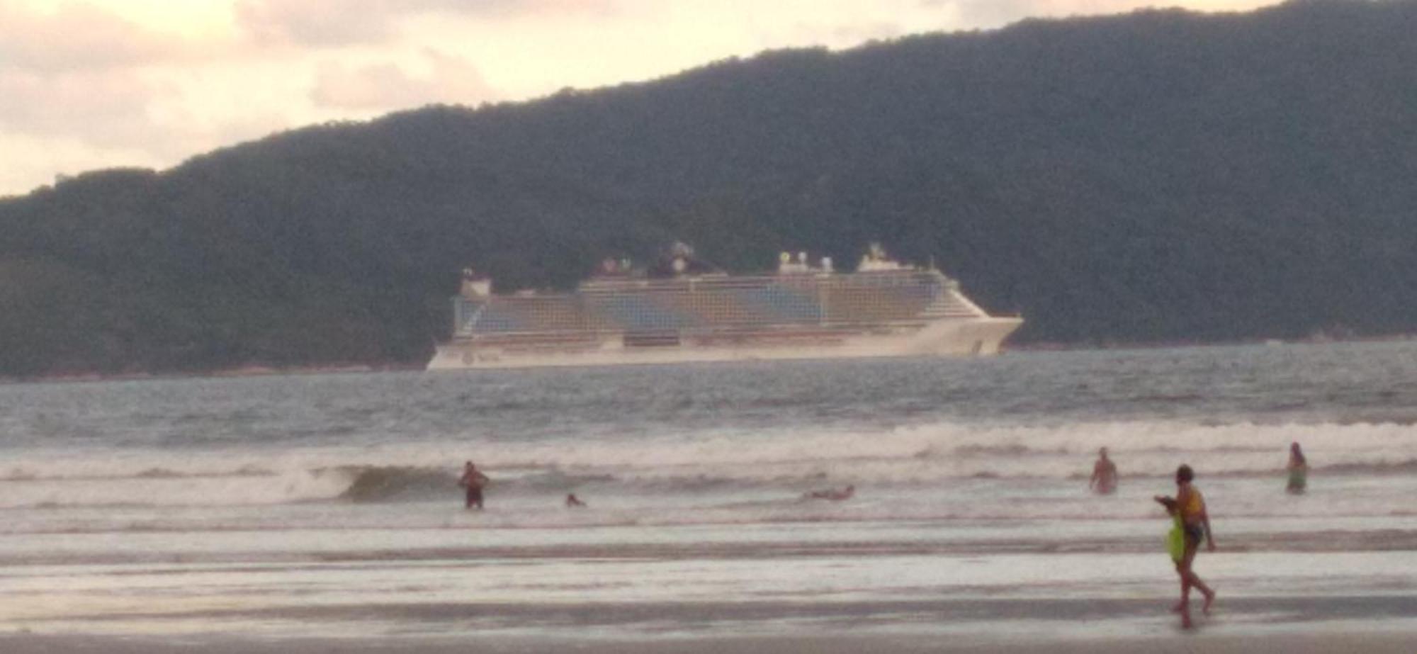 Appartamento Excelente Localizacao O Mar Na Sua Frente Confira São Vicente Esterno foto